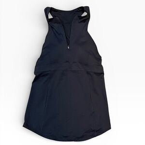 Lululemon Zippy Run Tank Top with 3 Back Pockets, Black Front Zip: Size 4
